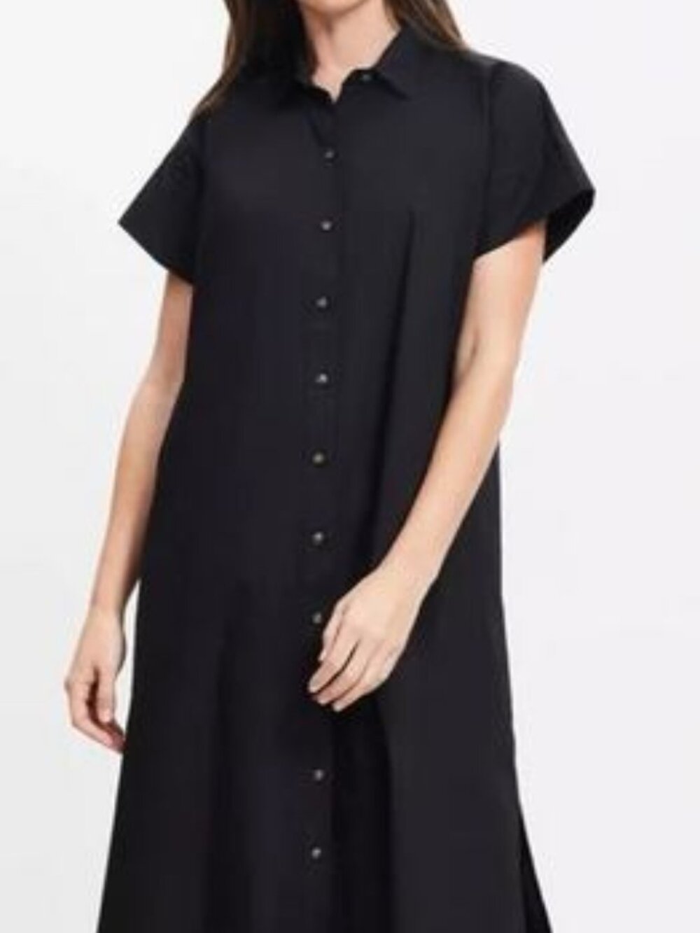 Loft Black Shirt Dress